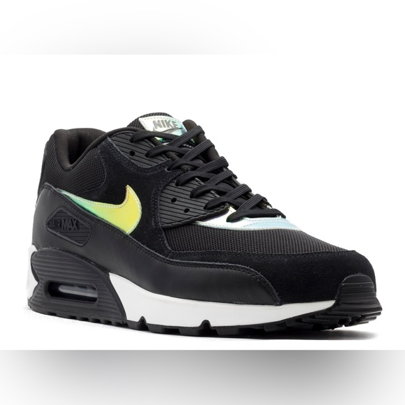 Nike Air Max 90 Premium Shoes Sneakers new 333888 035 black hologram Men’s 9.5 - Picture 13 of 16